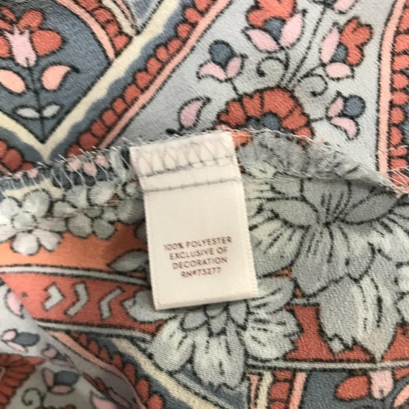 Lauren Conrad Boho Floral Cold Shoulder Dress M - Picture 7 of 8